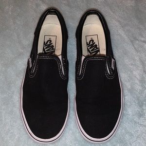Black Slip-On Vans